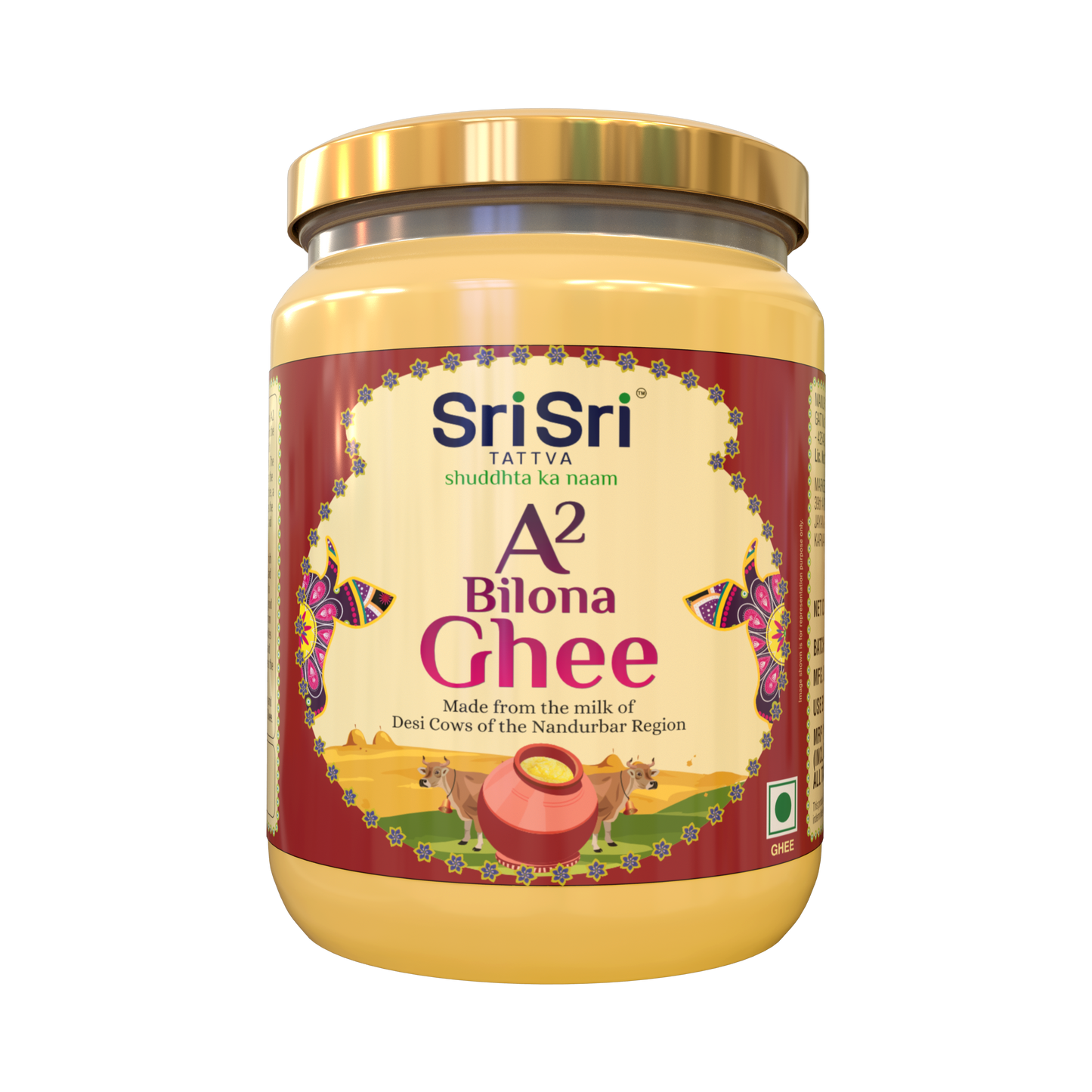 【Sri Sri Tattva】 A2 Bilona Ghee| A2 ビロナ ギー| 500ml