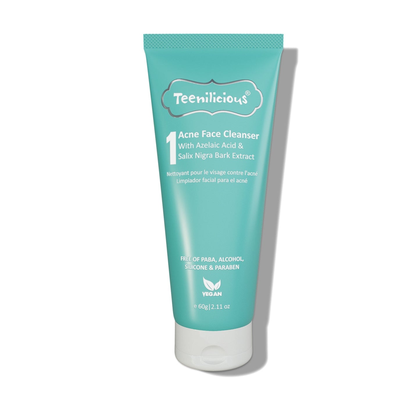Teenilicious Acne Face Cleanser With Azelaic Acid - For Dry & Sensitive Skin