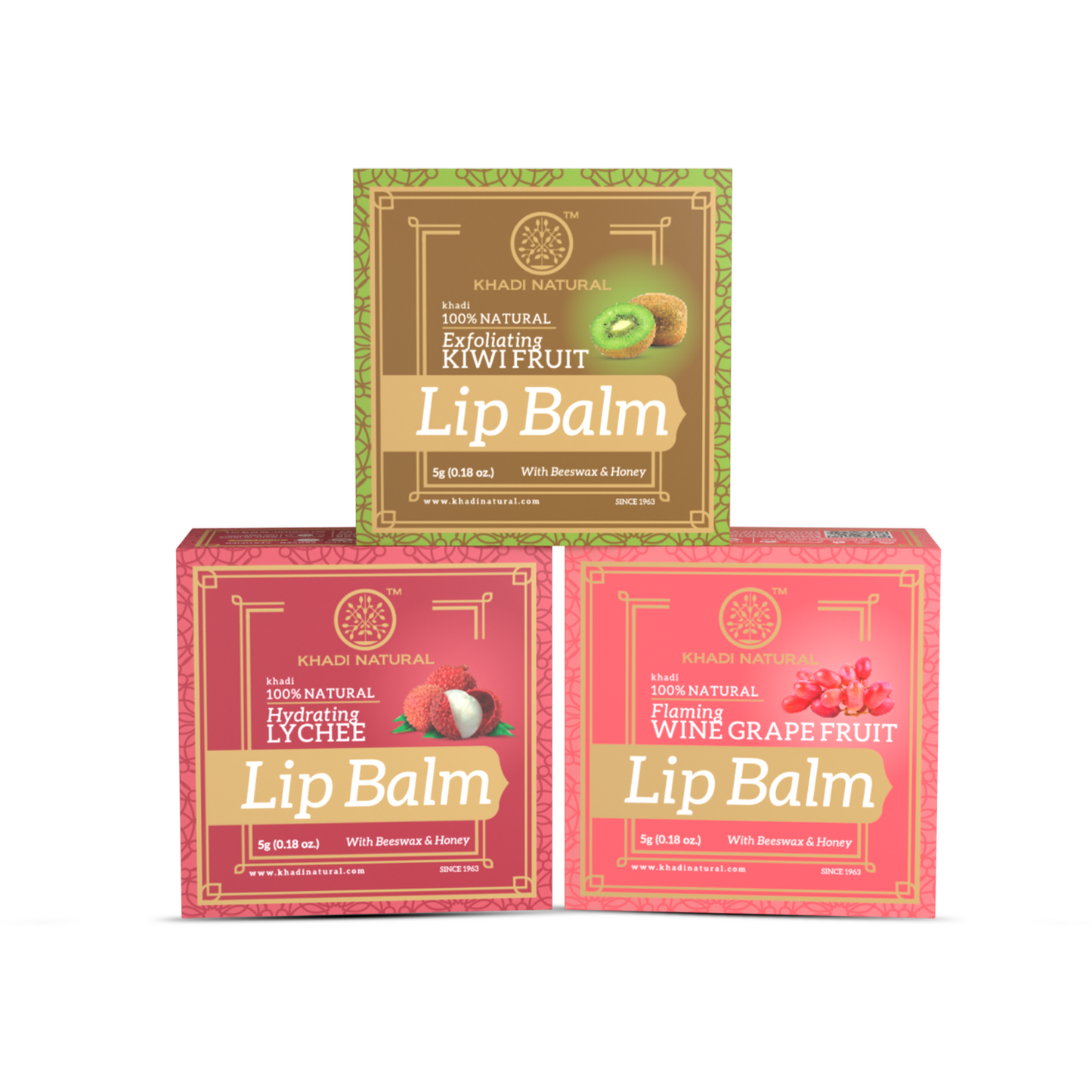 Lychee, Watermelon & Wine Grapefruit Lip Balm Combo