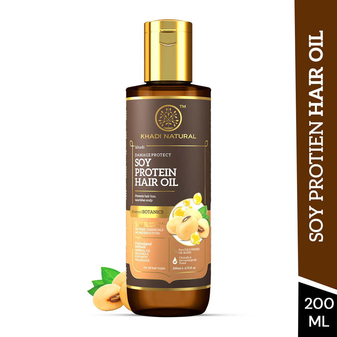 Soy Protein Hair Oil - Powered Botanics 200ml