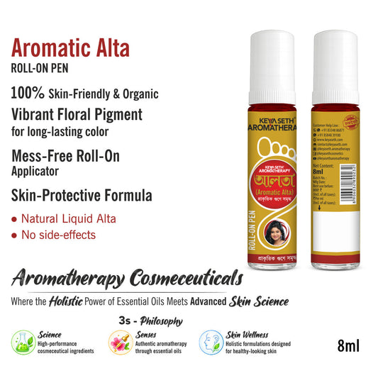 【Keya Seth】 100% Natural Aromatic Alta Roll-On Pen for Hands & Feet|アロマティック アルタ ロールオンペン(手足用)|8ml