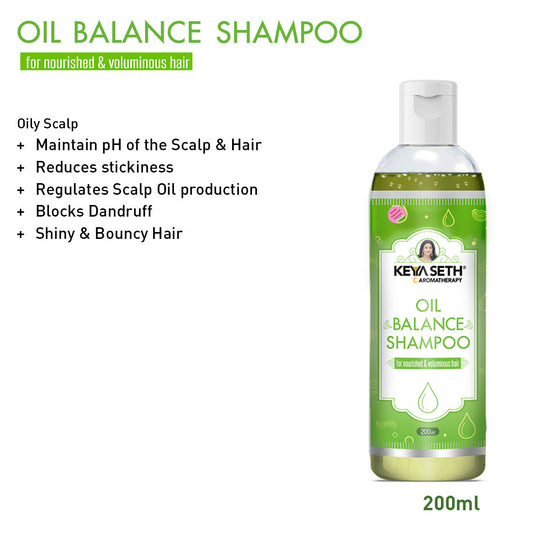 Oily Hair Repair Kit: Lemon & Lavender Shampoo, Jojoba & Rosemary Hair Spa & Aromatic Serum for Balanced, Voluminous & Frizz-Free Hair 442ml