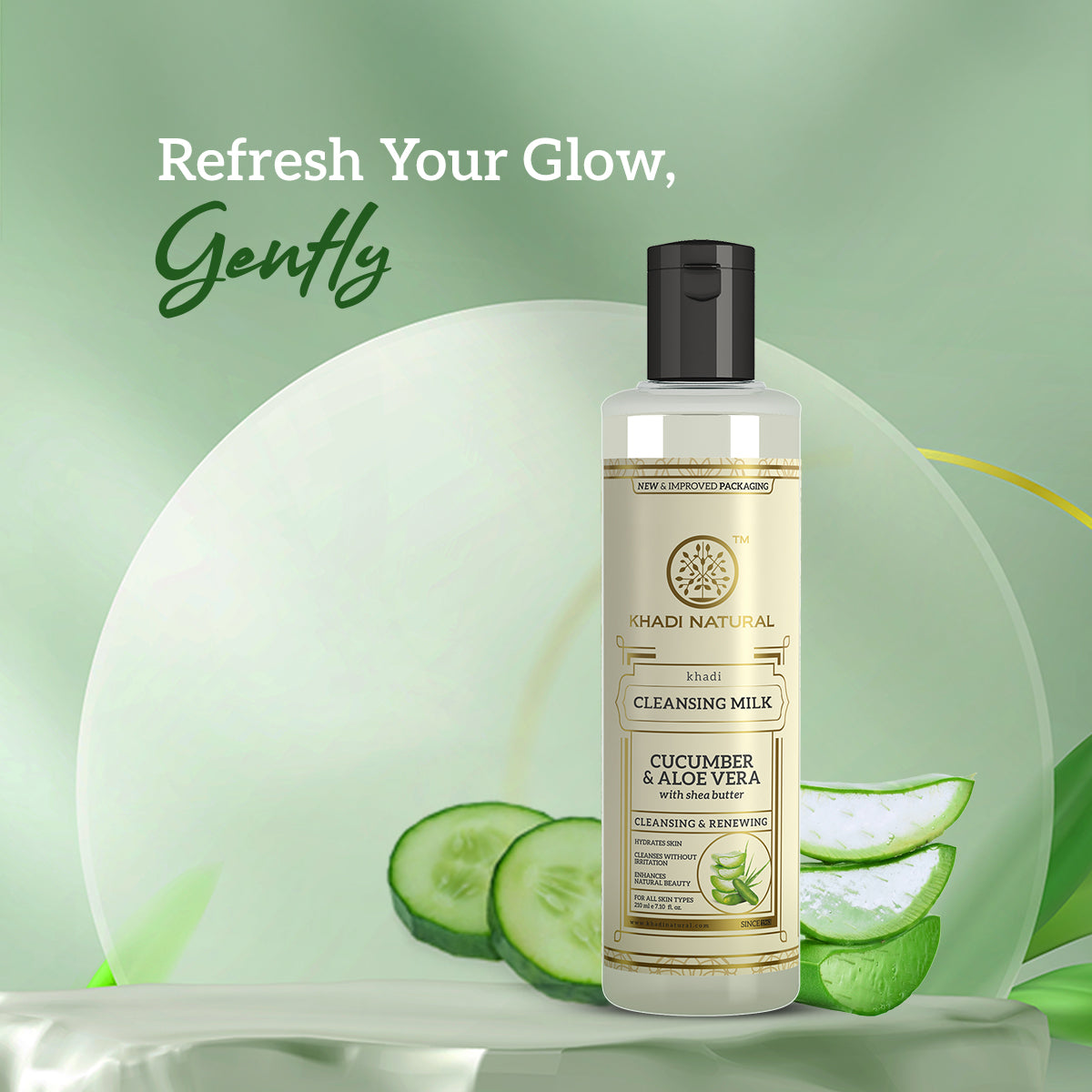 Cucumber & Aloevera Cleansing Milk 210ml