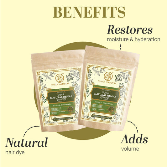Organic Herbal Henna Powder for Hair - 100% Natural 100gm Each