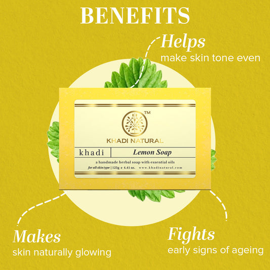 Herbal Lemon Soap Combo Pack Of 3 125gm Each