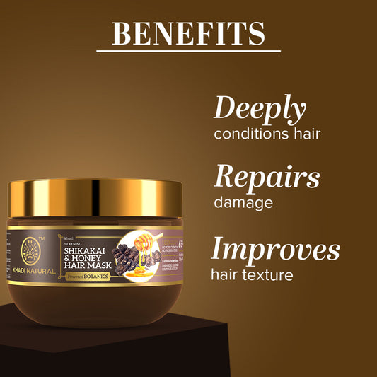 Shikakai & Honey Hair Mask - Powered Botanics 200gm