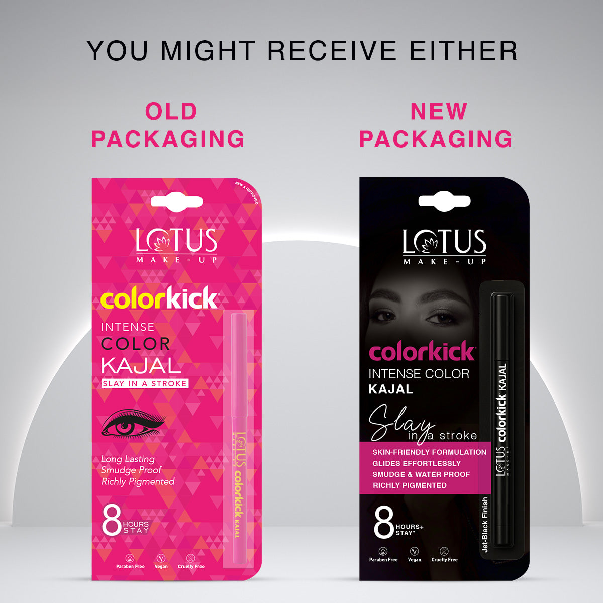 Colorkick Kajal - Black (Pack of 2) Pack of 2