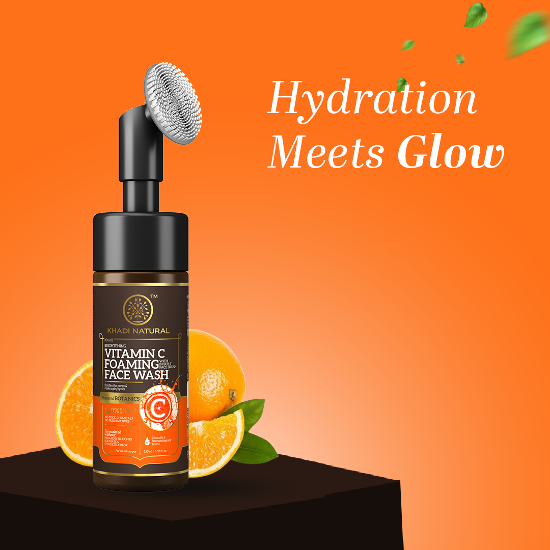 Vitamin C Foaming Face Wash Within - Built Face Brush 150ml