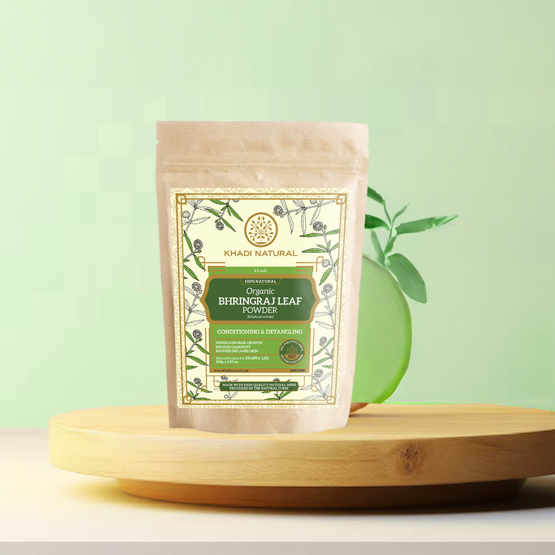 Organic Bhringraj Leaf Powder For Hair - 100% Natural 100gm