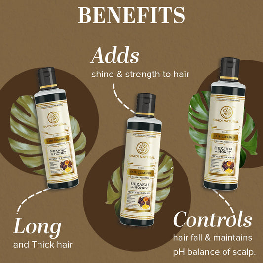 Shikakai & Honey Hair Cleanser SLS & Paraben Free 210ml