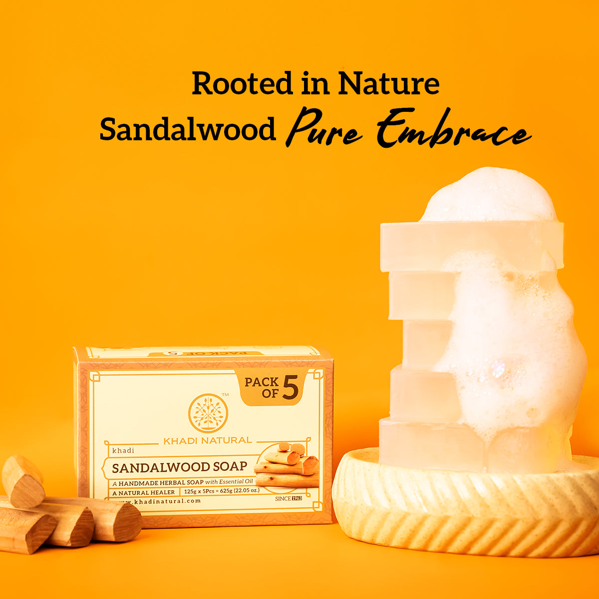 Sandalwood Soap Combo Pack Of 5 125gm Each