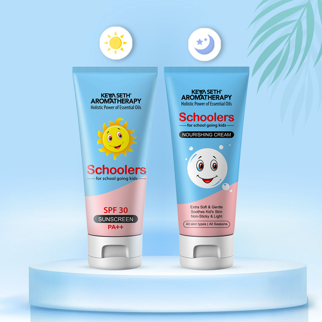 Schoolers Kids Nourishing Cream & Mineral Sunscreen SPF 30 PA++ Combo Kit for Boys & Girls – Deeply Moisturizing, Ultra-Light, No White Cast 100ml