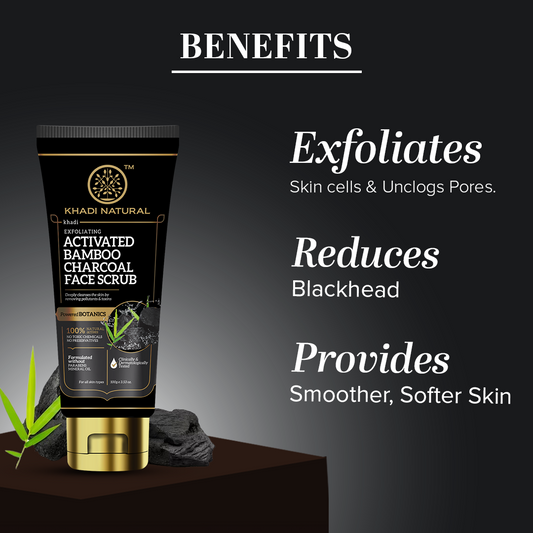 Activated Bamboo Charcoal Face Scrub 100gm