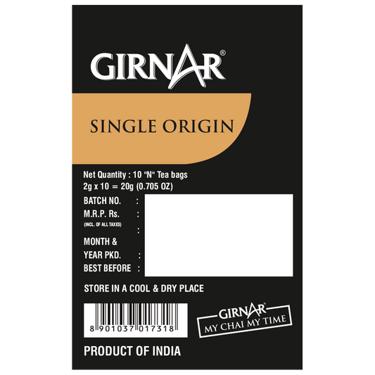 Single Origin Black Tea Bags - Assam Tea 10 Tea Bags