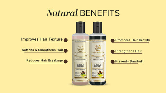 Amla & Reetha Hair Cleanser & Conditioner Combo – Pack of 2 210ml Each