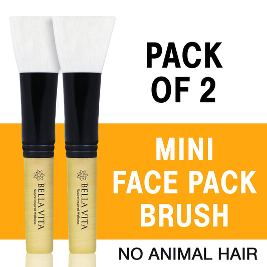 【Bella Vita】 Mini Face Pack Brush - Pack Of 2|フェイスパック ブラシ