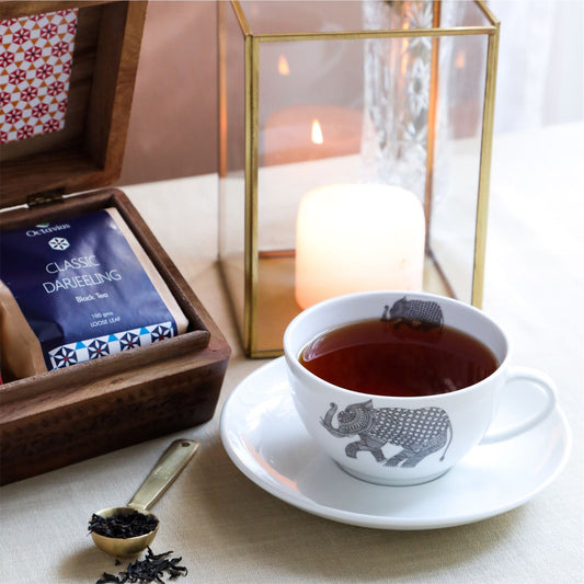 Indian Tea Collection - Premium Black Whole Leaf Teas In Handcrafted Sheesham Wood Box 2560g