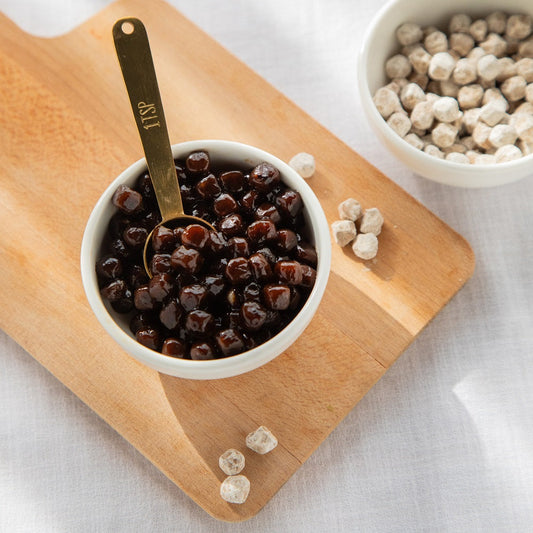 Bubble Tea Tapioca Pearls - 400g with 10 thick straws 400g