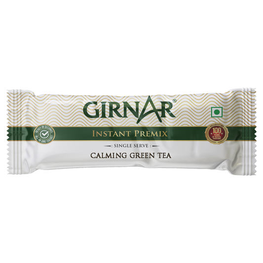【Girnar】 Instant Premix Calming Green Tea|インスタント プレミックス カーミング グリーンティー|10 Sachets