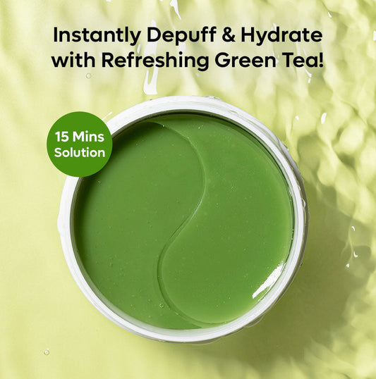 Green Tea & 1% Caffeine Hydrogel Under Eye Patches - 30 pairs