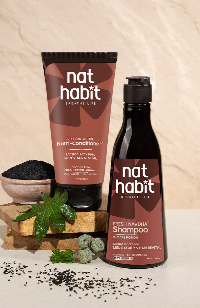 Castor Blackseed Navdha Shampoo & Nutri-Conditioner コンボパック2点入り