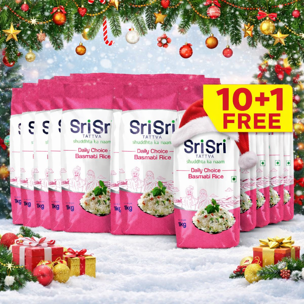 【Sri Sri Tattva】 Daily Choice Basmati Rice (Buy 10 Get 1 Free)| デイリー・チョイス バスマティライス(10個購入で1個無料)| 1kg