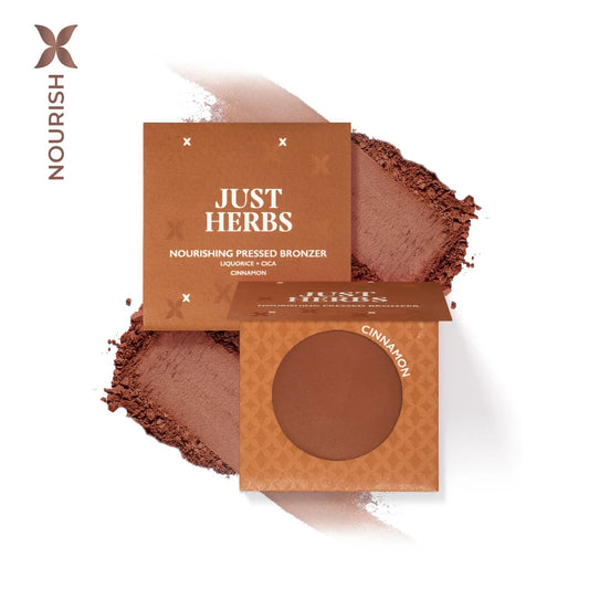 【Just Herbs】 Nourishing Pressed Bronzer with Liquorice and Cica|ナリッシング プレスト ブロンザー リコリス&シカ|Honey(ハニー)