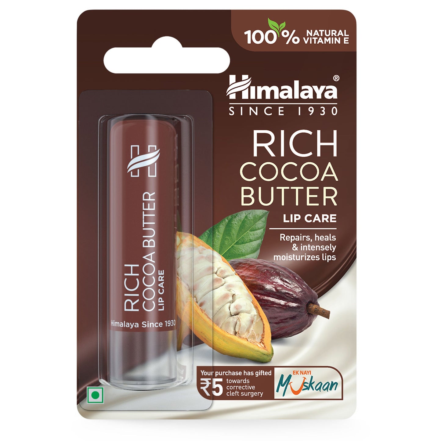 【Himalaya】 Rich Cocoa Butter Lip Care|リクハココアバターリップケア
