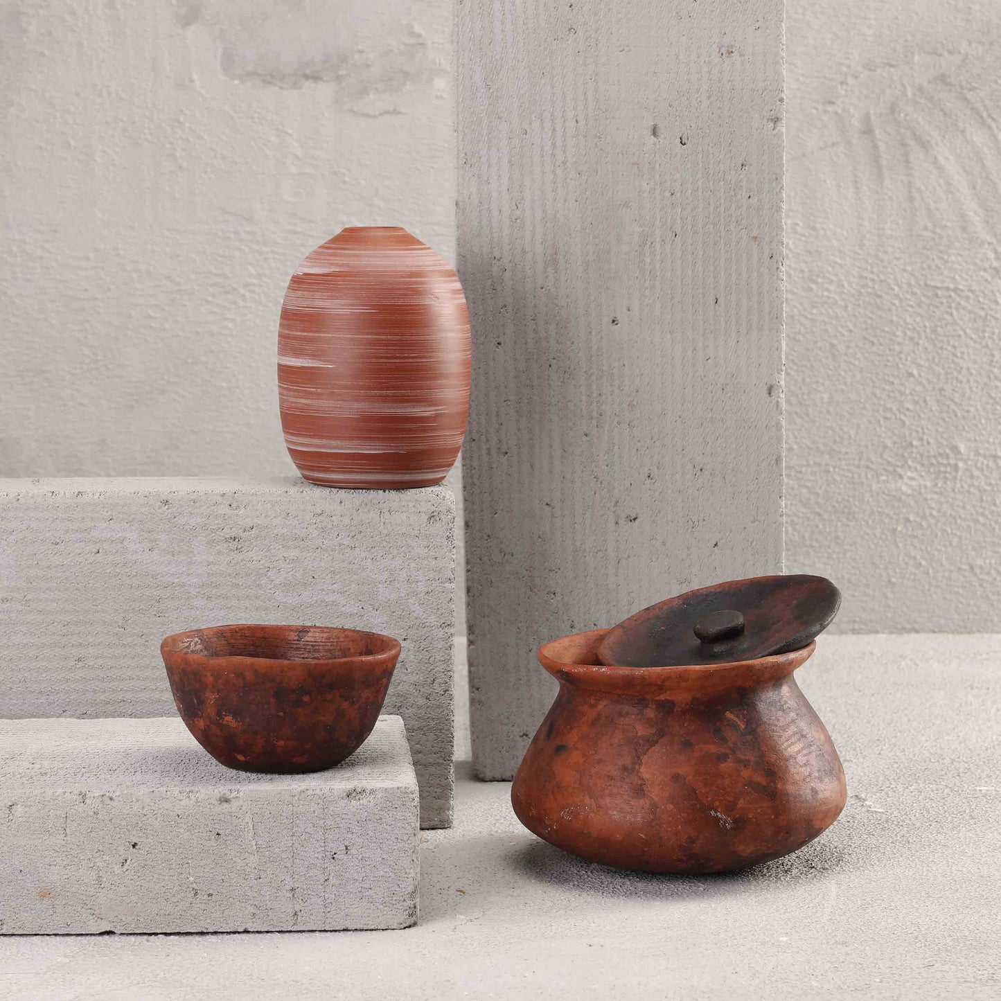 NATURALEZA SMALL POT 17.6(長さ) x 17.6(幅) x 17.4(高さ); 直径: 17.6