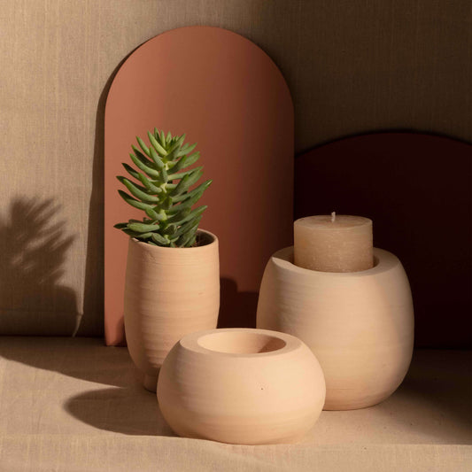 GRANDE CANDLE HOLDER 16.5(幅) x 16.5(奥行) x 7.6(高さ)/直径: 16.5