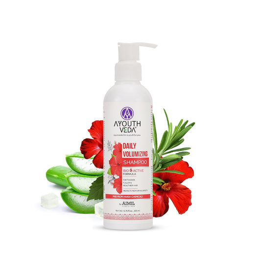 Daily Volumizing Shampoo with Aloe Vera, Rajmash & Shikakai | Boosts Volume & Thickness | Improves Hair Density & Strengthens Roots | 200 ml 200ml