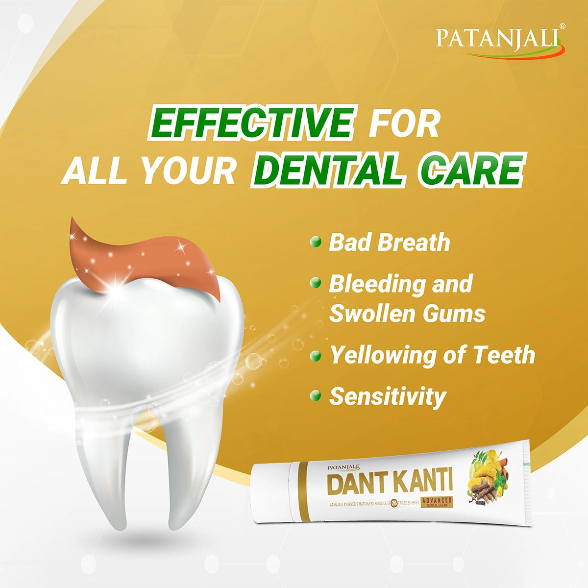 Patanjali Dant Kanti Dental Cream (Advance) 2x100-g