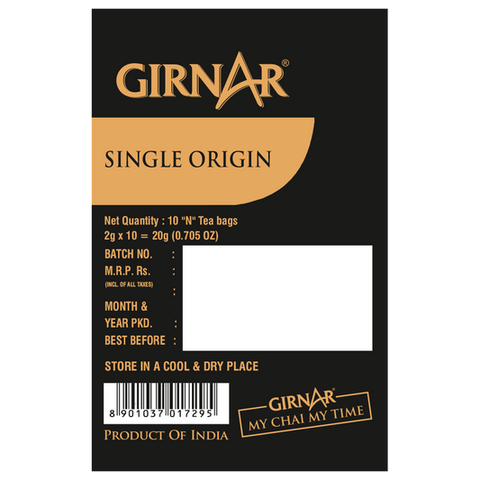 Single Origin Black Tea Bags - Darjeeling Tea 10 Tea Bags