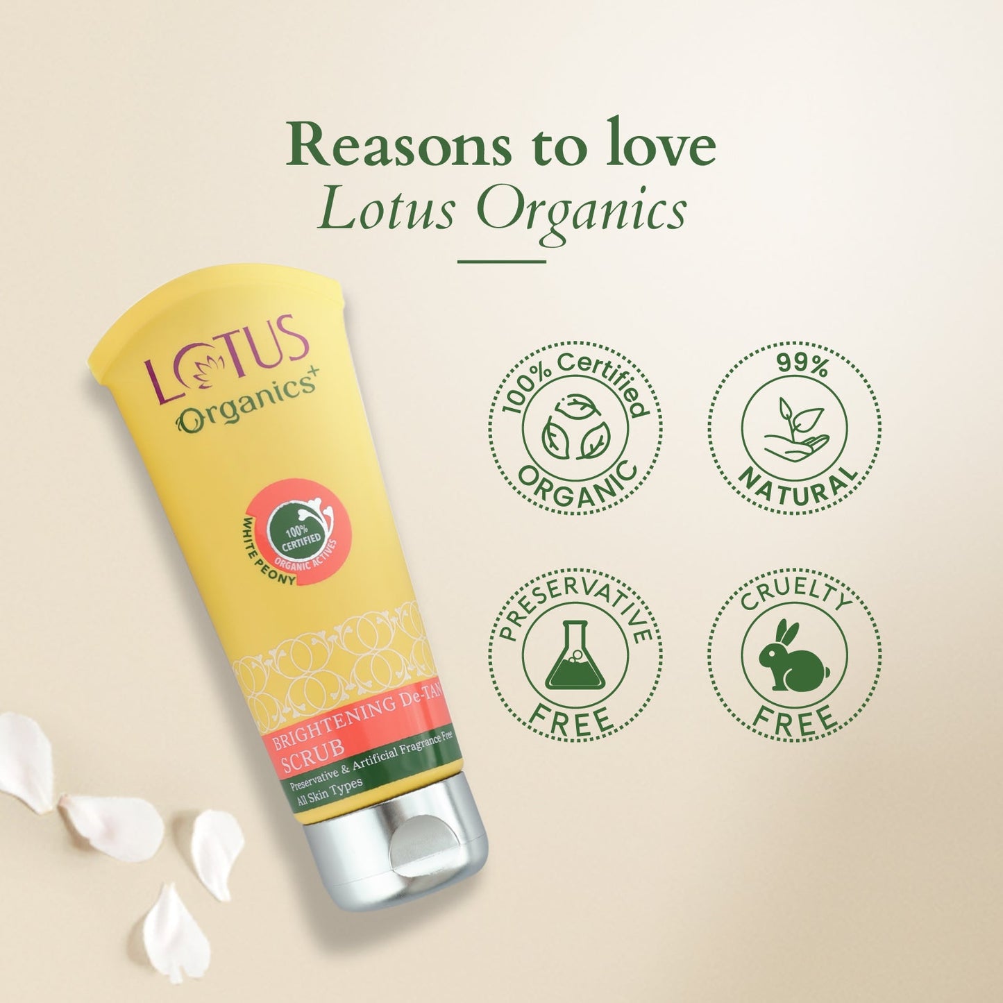 Organics+ Brightening De-Tan Scrub