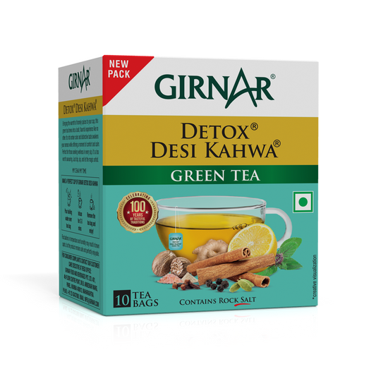 Green Tea Bags - Detox / Desi Kahwa 50 Tea Bags