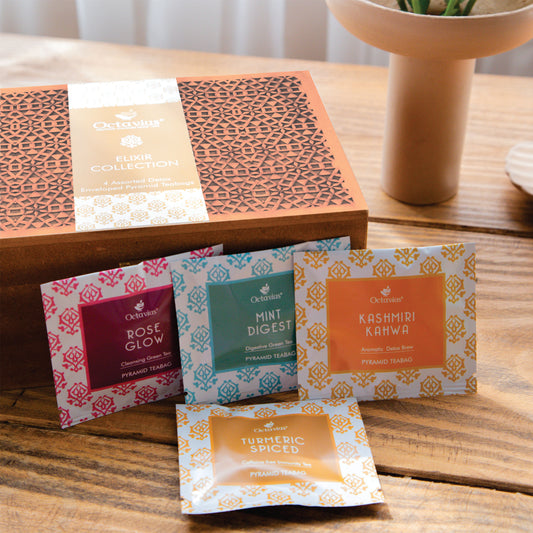 Elixir Collection 4 Assorted Detox Teas - 40 Pyramid Teabags 40 Pyramid
