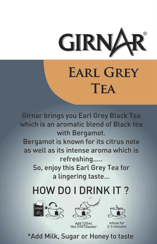 Black Tea Bags - Earl Grey 10 Tea Bags