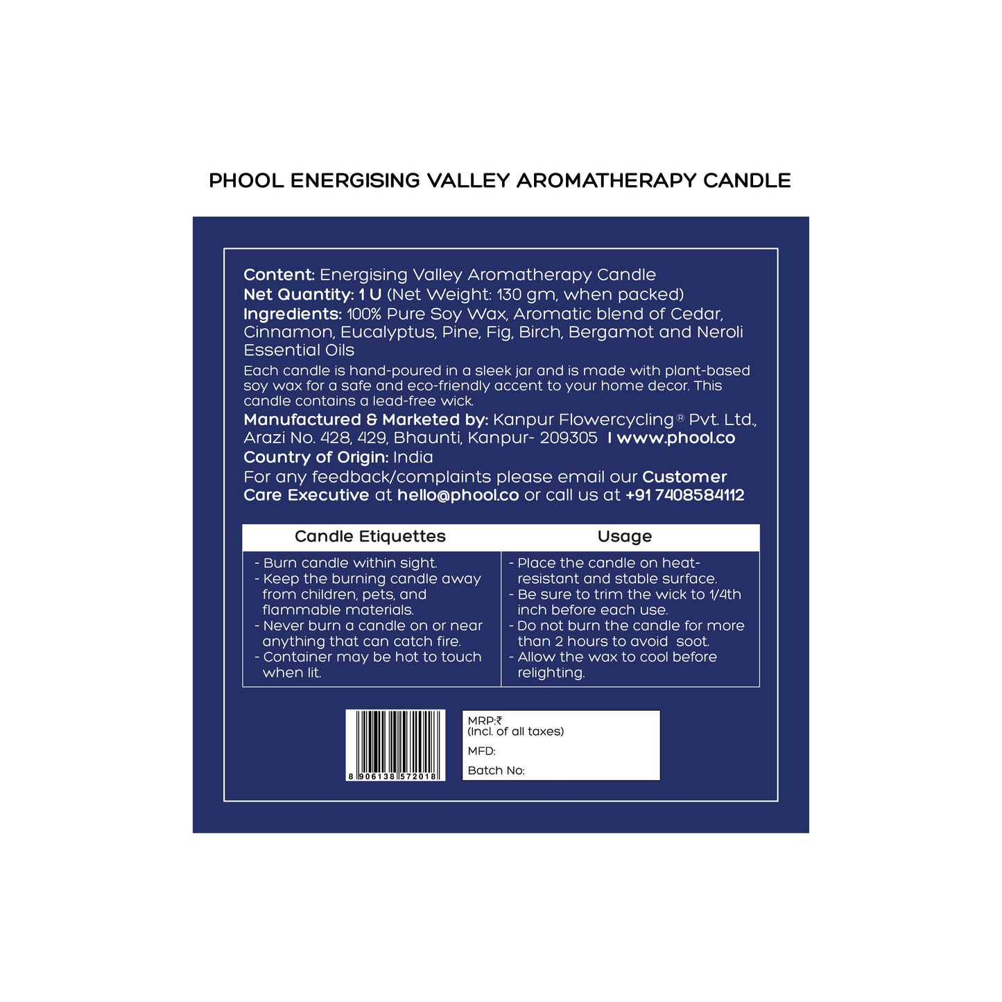 Energising Valley Soy Candle