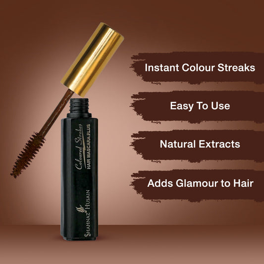 Hair Mascara Plus - Instant Glamour Hair Colour - 10ml/ Shade No.5- Brown 10ml