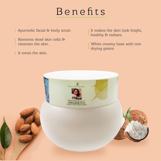 Shascrub Plus - Walnut Face & Body Scrub 500g