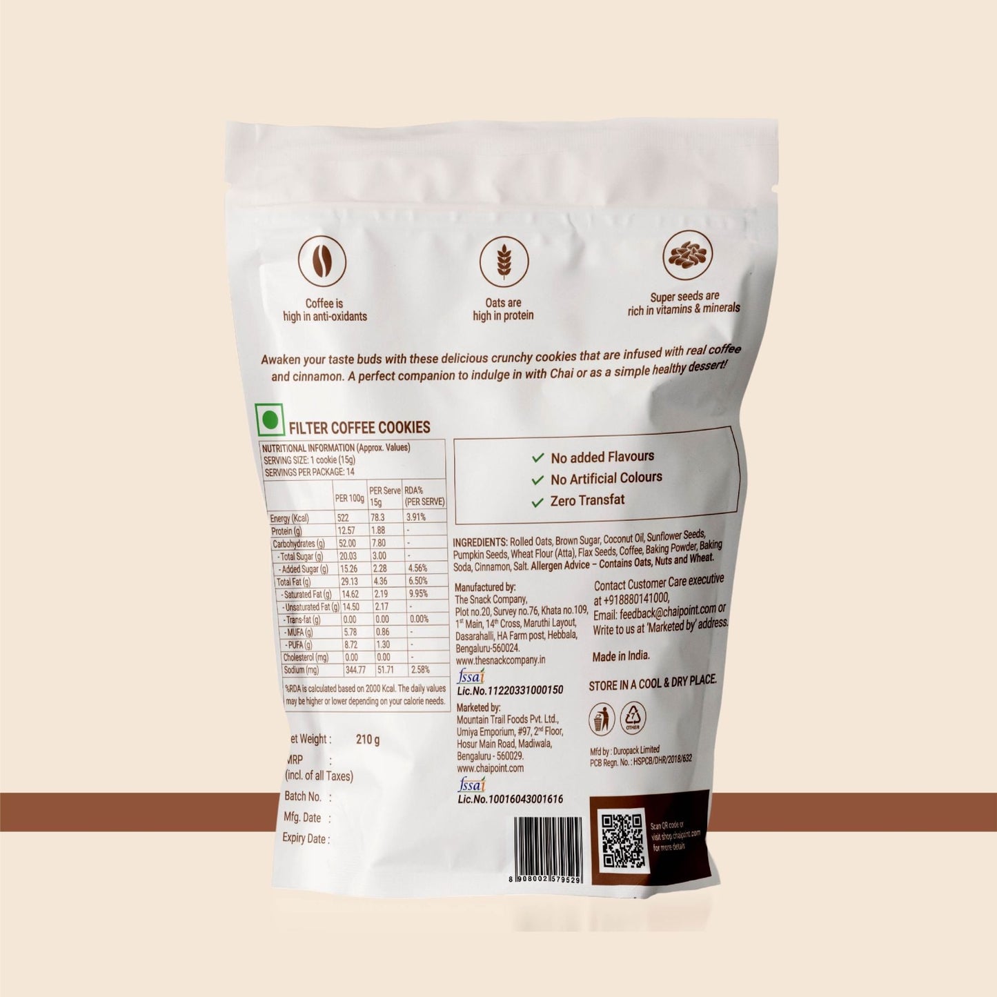 Filter Coffee Cookies - 210g 210g