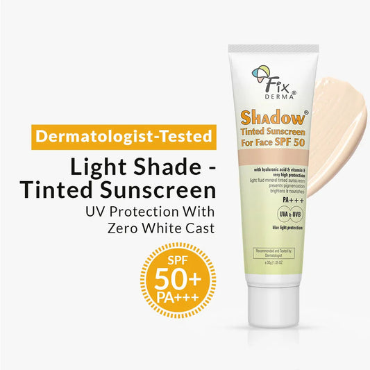 【Fixderma】 Shadow SPF 50+ Tinted Sunscreen|シャドウ SPF50+ ティンテッド サンスクリーン|Medium
