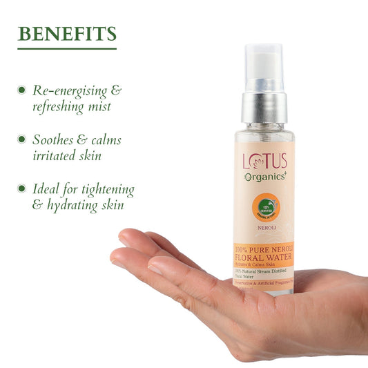 Organics+ 100% PURE NEROLI FLORAL WATER