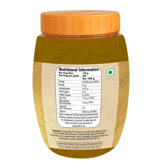 Patanjali Ginger Pickle 500g