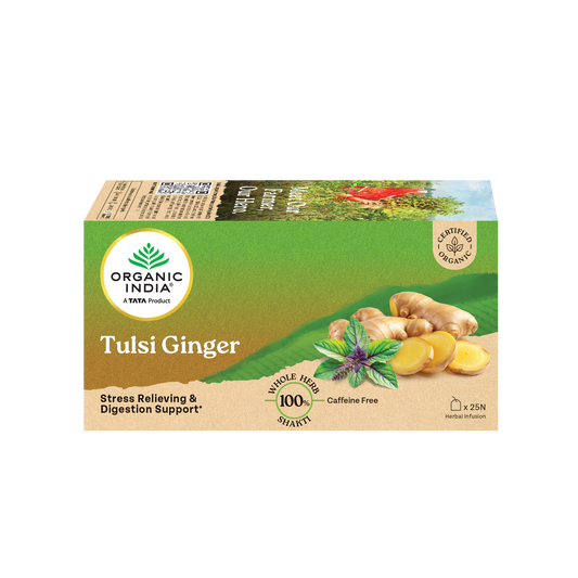 【Organic India】 Tulsi Ginger|トゥルシー ジンジャー|25 Teabags