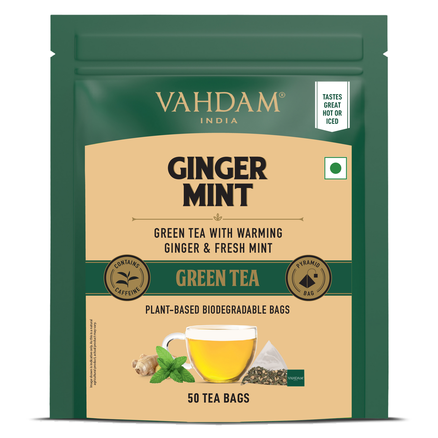 Ginger Mint Green Tea, 50 Count 50 Count
