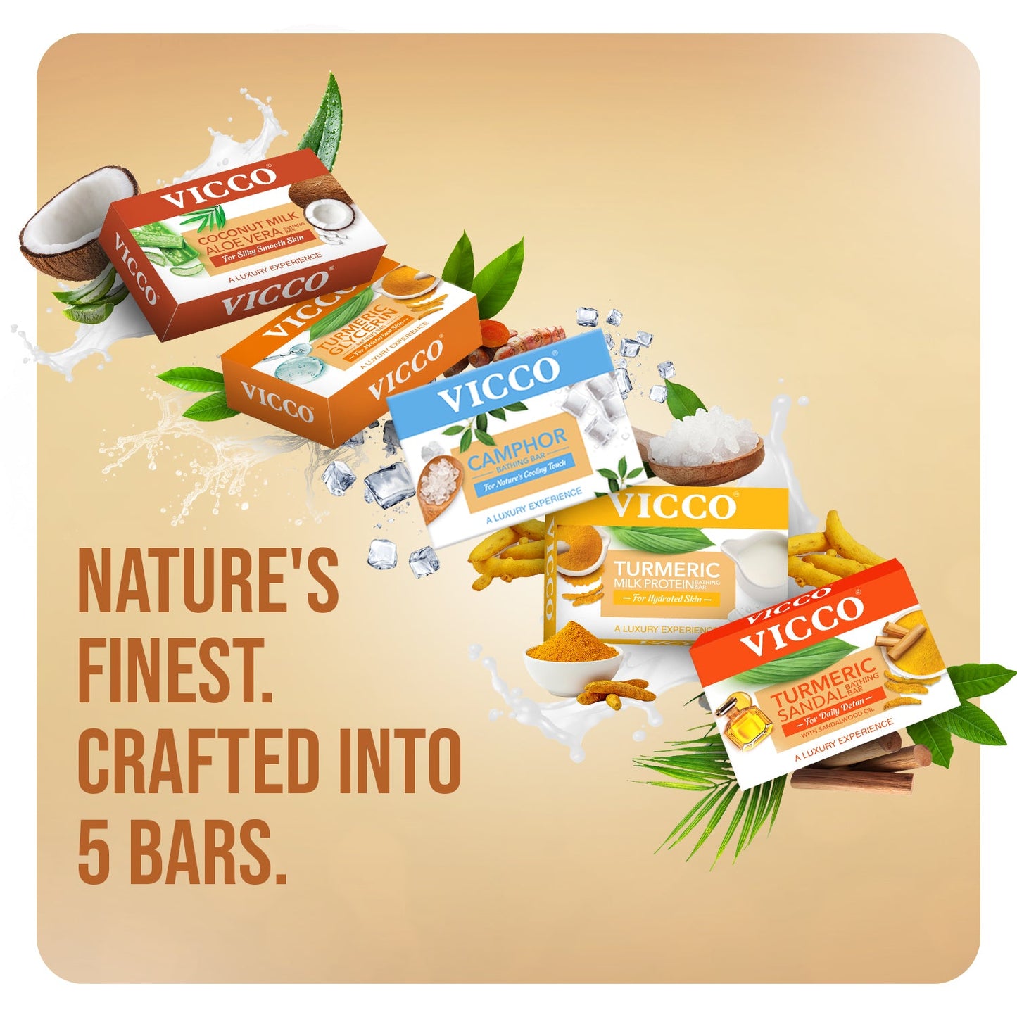 【Vicco】 Turmeric Glycerin Bathing Bar|ターメリック グリセリン バスソープ|50g