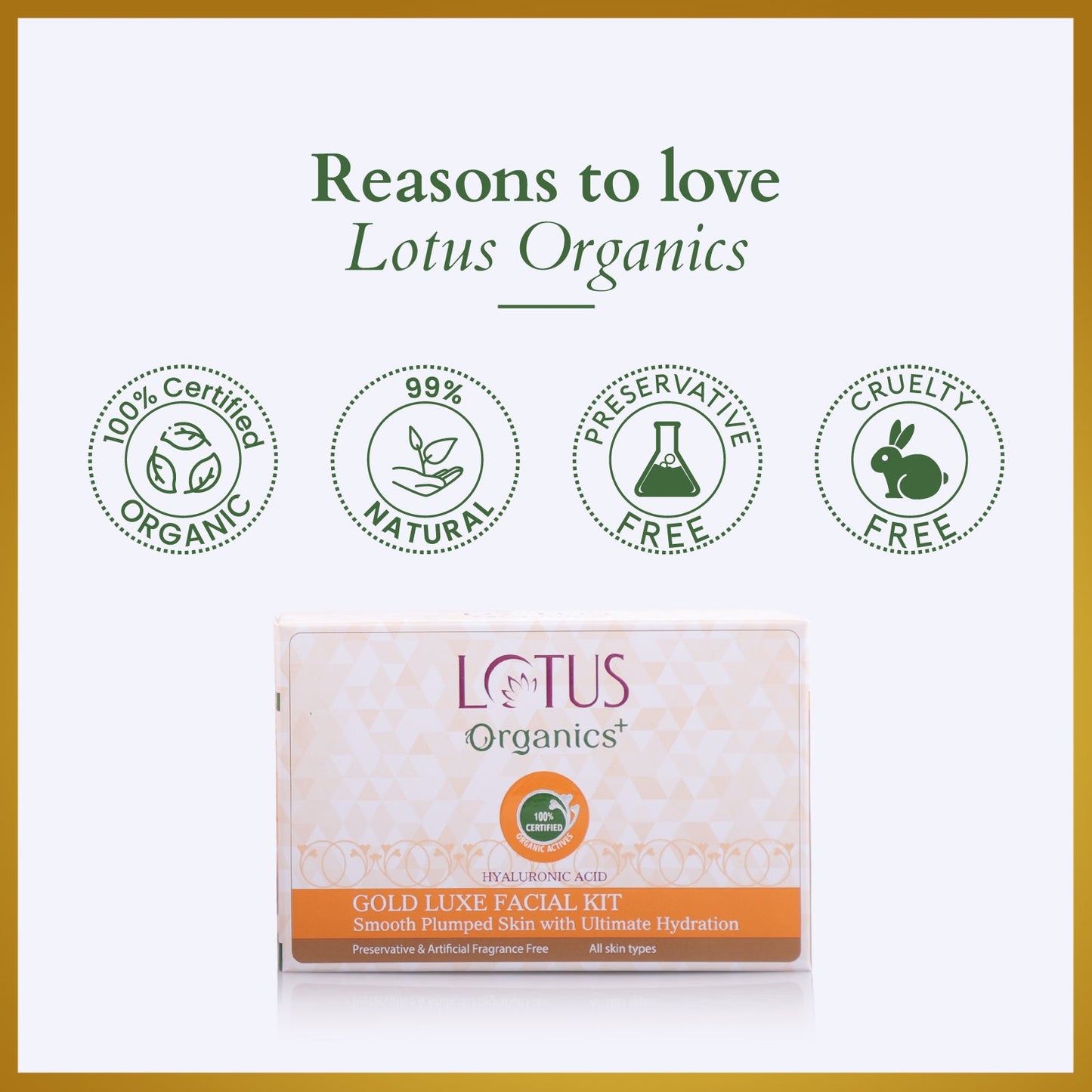 Organics+ Gold Luxe Facial Kit