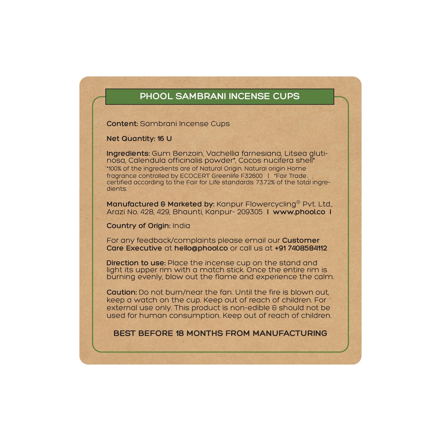 Sambrani Havan Cups