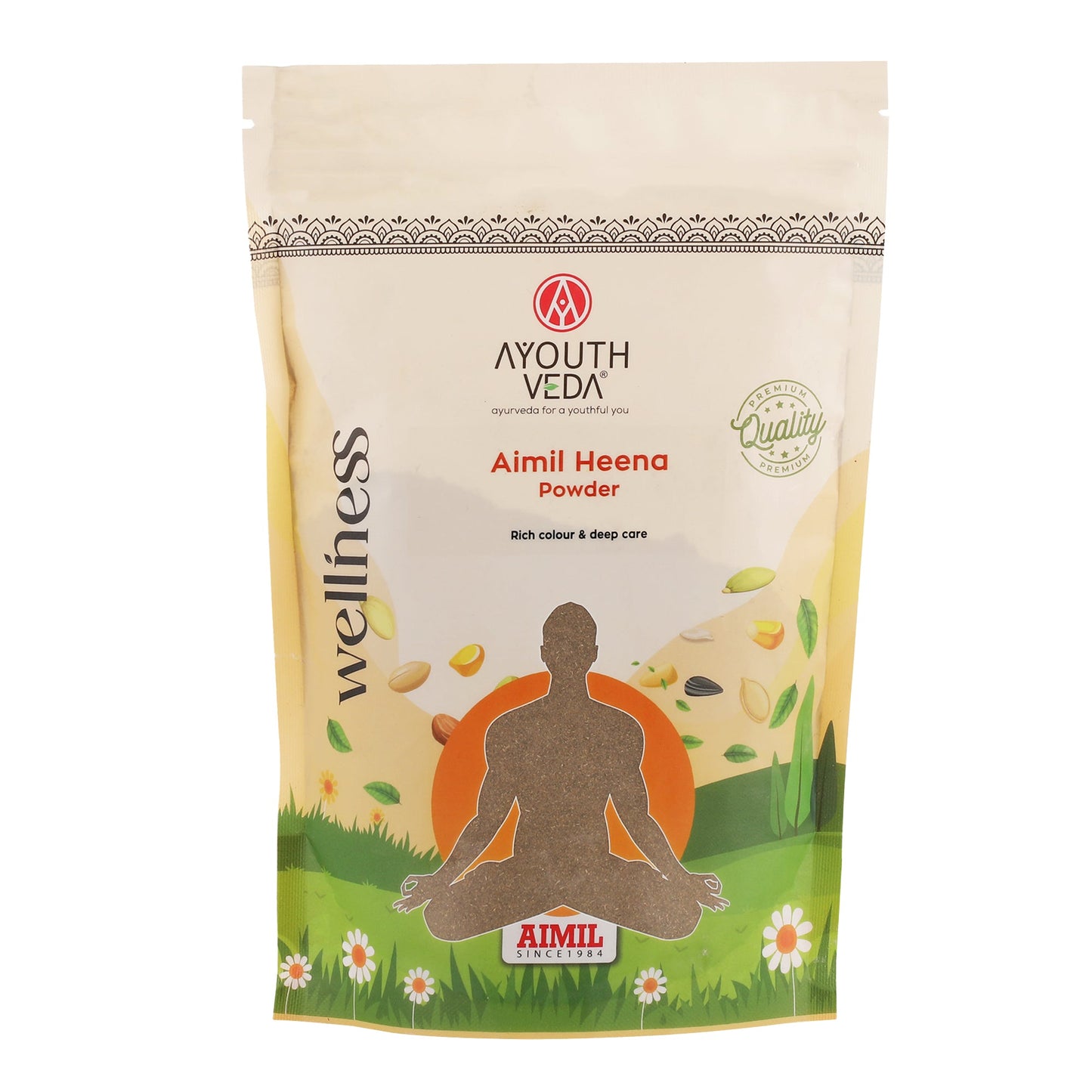 Heena Powder with Bhringraj, Amla, Brahmi, and Shikakai for Natural Colour & Deep Nourishment – Net Qty: 200g 200g